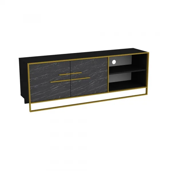 TV stolík Polka - Black