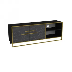 TV stolík Polka - Black