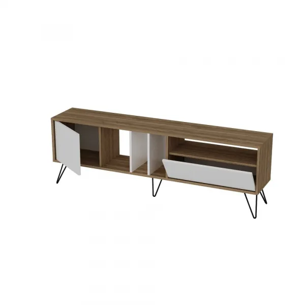 TV stolík Mistico (180) - Walnut, White
