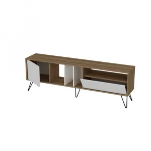 TV stolík Mistico (180) - Walnut, White