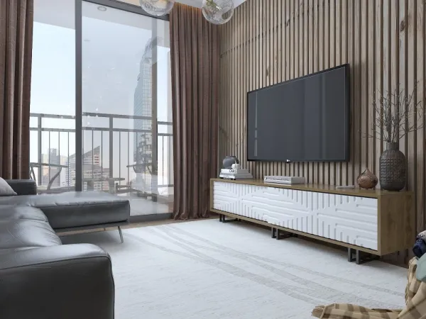 TV stolík Askal - Ud, White
