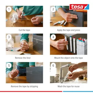 tesa Univerzálna obojstranná páska s technológiou Nano Power, 3 m x 30 mm