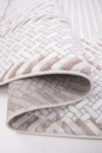 Koberec BUTIK 347 krémový / hnedý