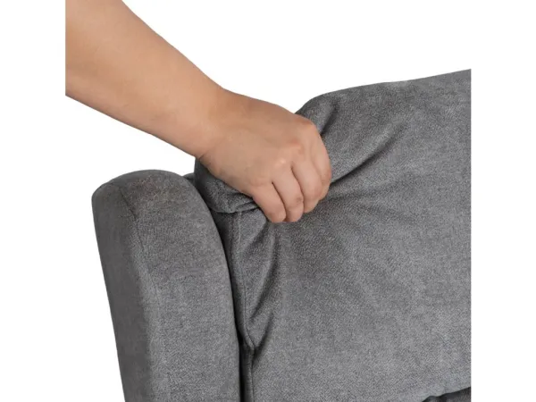 JAKS Masážne kreslo šedé látka Sebastián
