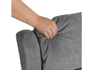 JAKS Masážne kreslo šedé látka Sebastián