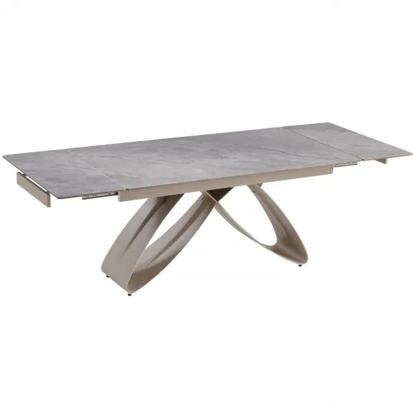 JAKS Rozkladací stôl Luigi 160 - 240 cm sivý mramor