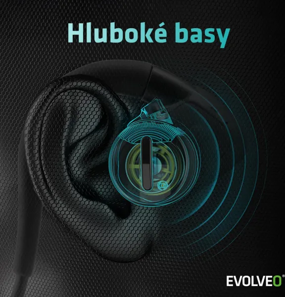 EVOLVEO BonePro, bezdrátová sluchátka na lícní