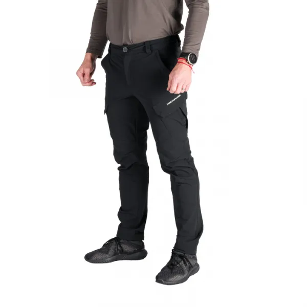 Pánske turistické zateplené nohavice NORTHFINDER KUBA-270blackblack