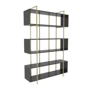 Knižnica Bruti - Anthracite, Gold