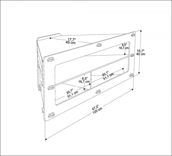 TV stolík Sala - Oak