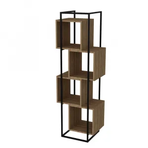 Knižnica Prada - Walnut, Black