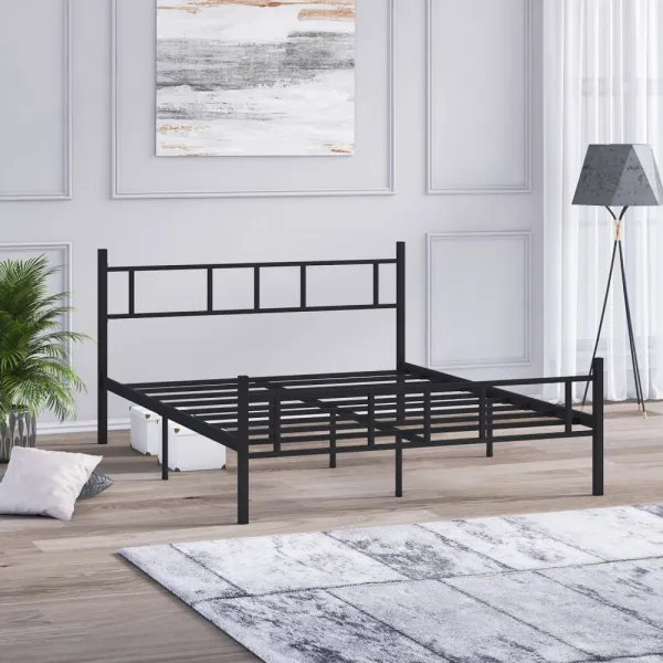 Rám manželskej postele Akın - Black 150x200
