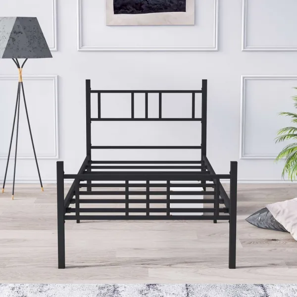 Rám jednolôžkovej postele Akın - Black 90x200