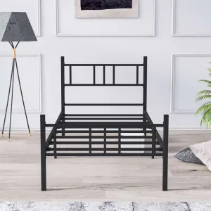 Rám jednolôžkovej postele Akın - Black 90x200