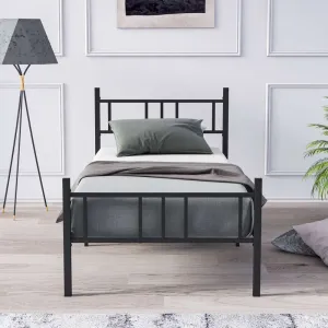 Rám jednolôžkovej postele Akın - Black 90x200