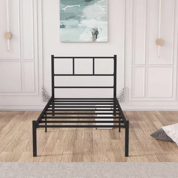 Rám jednolôžkovej postele Cemre - Black 90x200