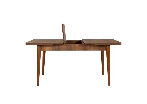 Set s rozkladacím stolom, stoličkami a konzolou (5 kusov) Vina 02 0701 - Walnut, Grey