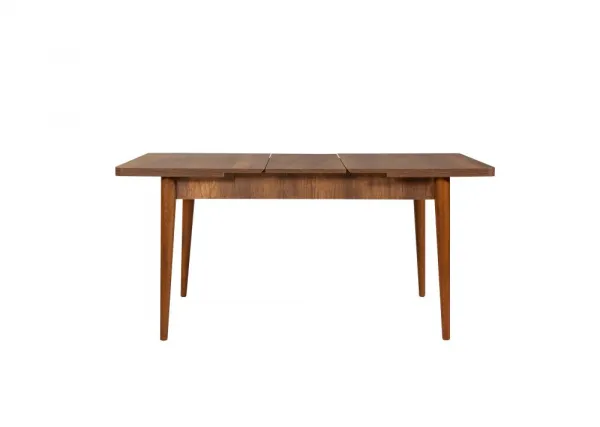 Set s rozkladacím stolom, stoličkami a konzolou (5 kusov) Vina 02 0701 - Walnut, Grey