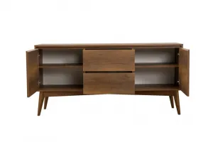Set s rozkladacím stolom, stoličkami a konzolou (6 kusov) Vina Bench 04 1053 - Walnut, Anthracite