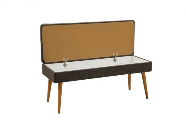 Set s rozkladacím stolom, stoličkami a konzolou (6 kusov) Vina Bench 04 1053 - Atlantic Pine, Anthracite