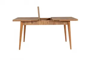 Set s rozkladacím stolom, stoličkami a konzolou (5 kusov) Vina 02 0701 - Atlantic Pine, Grey