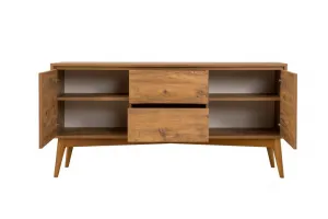 Set s rozkladacím stolom, stoličkami a konzolou (5 kusov) Vina 02 0701 - Atlantic Pine, Grey
