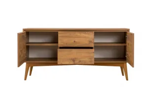 Set s rozkladacím stolom, stoličkami a konzolou (6 kusov) Vina 01 1053 - Atlantic Pine, Anthracite