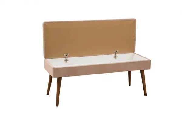 Set s rozkladacím stolom, stoličkami a konzolou (6 kusov) Vina Bench 04 0900 - Walnut, Stone