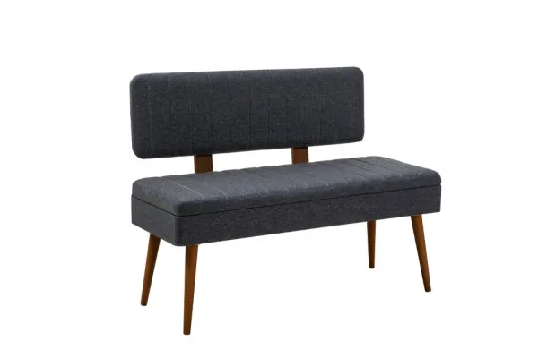 Set s rozkladacím stolom, stoličkami a konzolou (6 kusov) Vina Bench 04 1048 - Walnut, Dark Blue