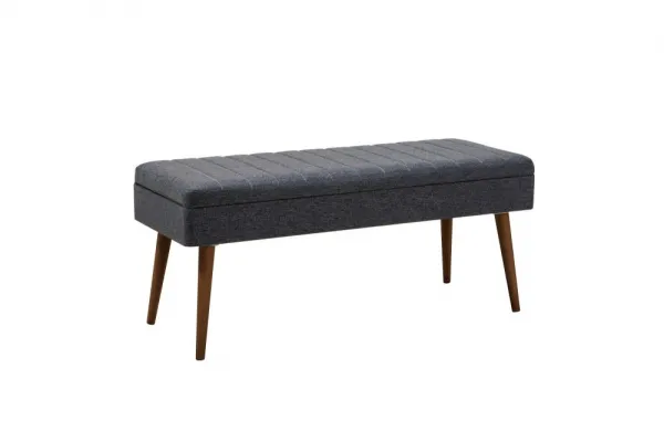 Set s rozkladacím stolom, stoličkami a konzolou (5 kusov) Vina 02 1048 - Walnut, Dark Blue