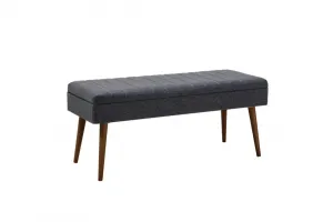 Set s rozkladacím stolom, stoličkami a konzolou (5 kusov) Vina 02 1048 - Walnut, Dark Blue
