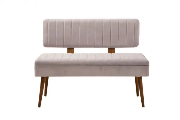 Set s rozkladacím stolom, stoličkami a konzolou (6 kusov) Vina Bench 04 0701 - Walnut, Grey