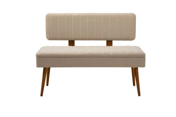 Set s rozkladacím stolom, stoličkami a konzolou (6 kusov) Vina Bench 04 1005 - Walnut, Cream
