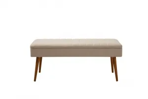 Set s rozkladacím stolom, stoličkami a konzolou (6 kusov) Vina Bench 04 1005 - Walnut, Cream