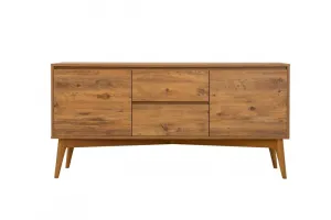 Set s rozkladacím stolom, stoličkami a konzolou (7 kusov) Vina 03 0701 - Atlantic Pine, Grey