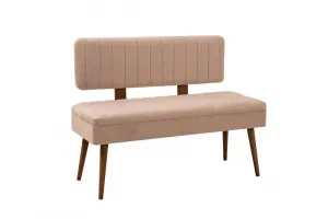Set s rozkladacím stolom, stoličkami a konzolou (6 kusov) Vina Bench 04 0900 - Walnut, Stone