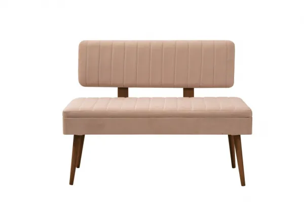 Set s rozkladacím stolom, stoličkami a konzolou (6 kusov) Vina Bench 04 0900 - Walnut, Stone