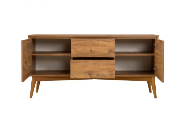 Set s rozkladacím stolom, stoličkami a konzolou (7 kusov) Vina 03 0701 - Atlantic Pine, Grey