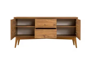 Set s rozkladacím stolom, stoličkami a konzolou (7 kusov) Vina 03 0701 - Atlantic Pine, Grey