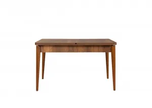 Jedálenský set s rozkladacím stolom a stoličkami (6 kusov) Vina - Walnut, Anthracite
