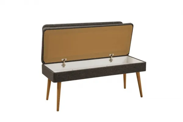 Jedálenský set s rozkladacím stolom a stoličkami (6 kusov) Vina - Atlantic Pine, Anthracite