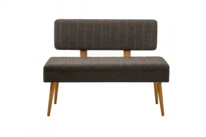 Jedálenský set s rozkladacím stolom a stoličkami (6 kusov) Vina - Atlantic Pine, Anthracite