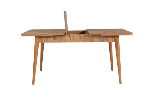 Jedálenský set s rozkladacím stolom a stoličkami (6 kusov) Vina - Atlantic Pine, Anthracite