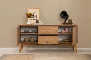 Set s rozkladacím stolom, stoličkami a konzolou (5 kusov) Vina 02 1005 - Atlantic Pine, Cream