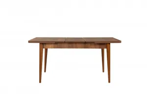 Jedálenský set s rozkladacím stolom a stoličkami (6 kusov) Vina - Walnut, Anthracite