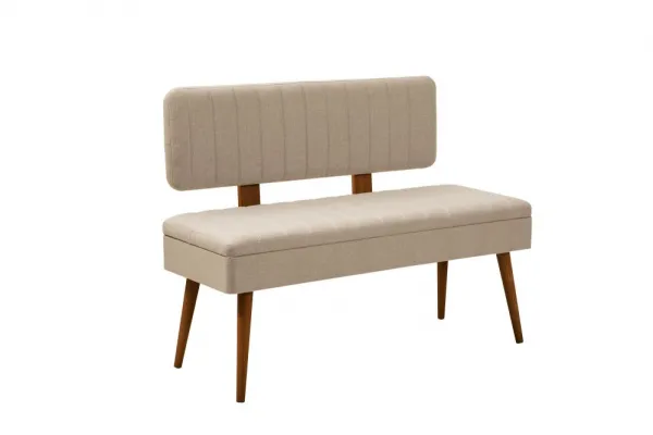 Jedálenský set s rozkladacím stolom a stoličkami (6 kusov) Vina - Walnut, Cream