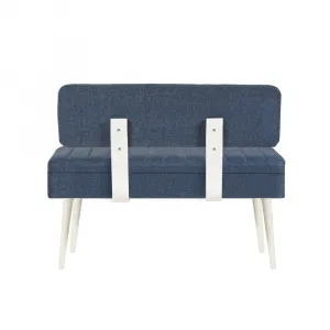 Jedálenský set s rozkladacím stolom a stoličkami (5 kusov) Vina 1048 - 4 - White, Dark Blue