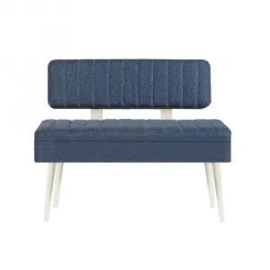 Jedálenský set s rozkladacím stolom a stoličkami (5 kusov) Vina 1048 - 4 - White, Dark Blue