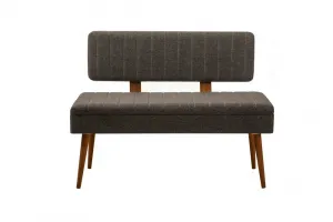 Jedálenský set s rozkladacím stolom a stoličkami (6 kusov) Vina - Walnut, Anthracite