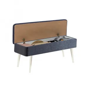 Jedálenský set s rozkladacím stolom a stoličkami (4 kusy) Vina 1048 - 3 - White, Dark Blue